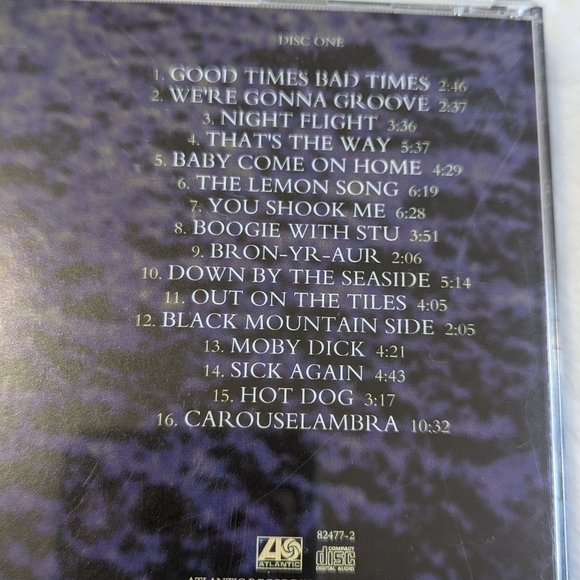 Vintage Led Zeppelin Box CD Set - 2 Disc Set Released in 1993 - Picture 10 of 11